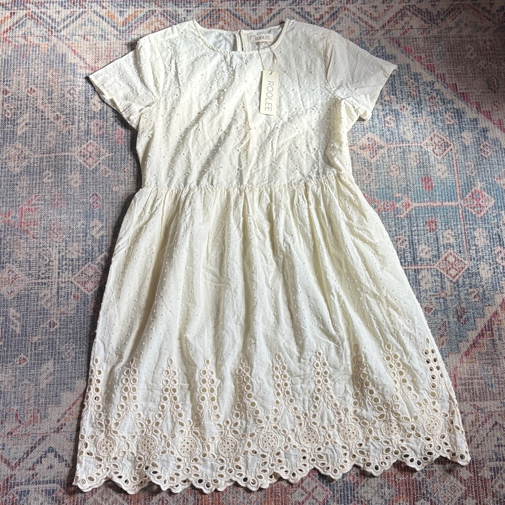 Roolee cotton Eyelet Dress